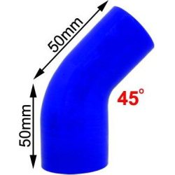 Silicone bend reducer Φ76-Φ63.5 45dgrs Thickness 5mm